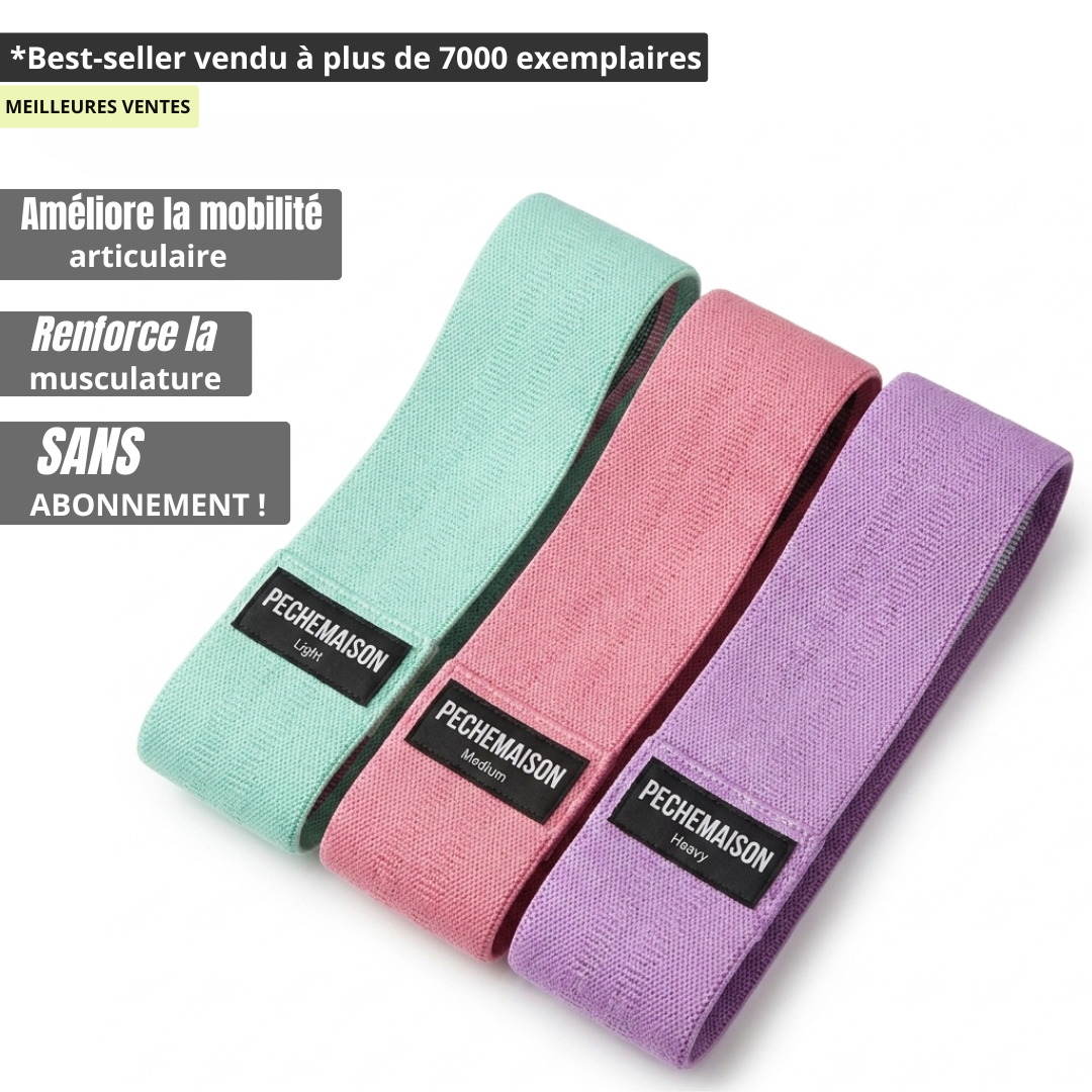 Kit Bandes de Résistance Pêche-Maison  3 niveaux